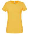 SS720 614240 Fruit of the Loom Ladies Iconic 195 T-Shirt Sunflower colour image
